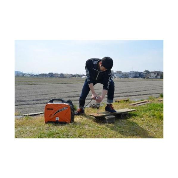 工進 KOSHIN インバーター発電機 ガソリン 黒.オレンジ GV-9i : DIY 