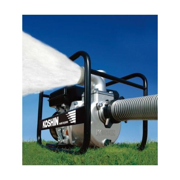 工進 KOSHIN エンジンポンプ 40ミリ 口径40ミリ 黒 SEV-40X 1台 : DIY