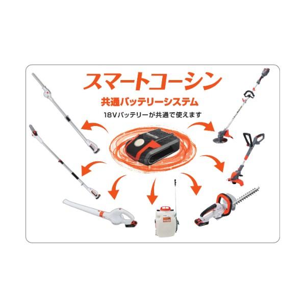 工進 KOSHIN 【バッテリー2個付き】充電式草刈機 36V 5.0Ah Uハンドル