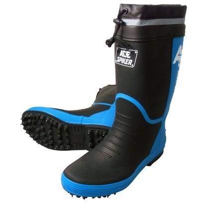 喜多 スパイクゴム長靴(カバー付) ブラック LL(26.5〜27.0) KR7200