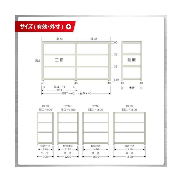 北島 軽中量200K単体W1500XD300XH1500アイボリー4段 T200150301504の画像