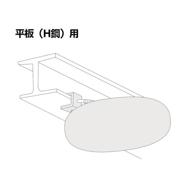 コミー スーパーオーバル(平板・H鋼用金具付) 785 x 500 mm SF80TC 1台の画像