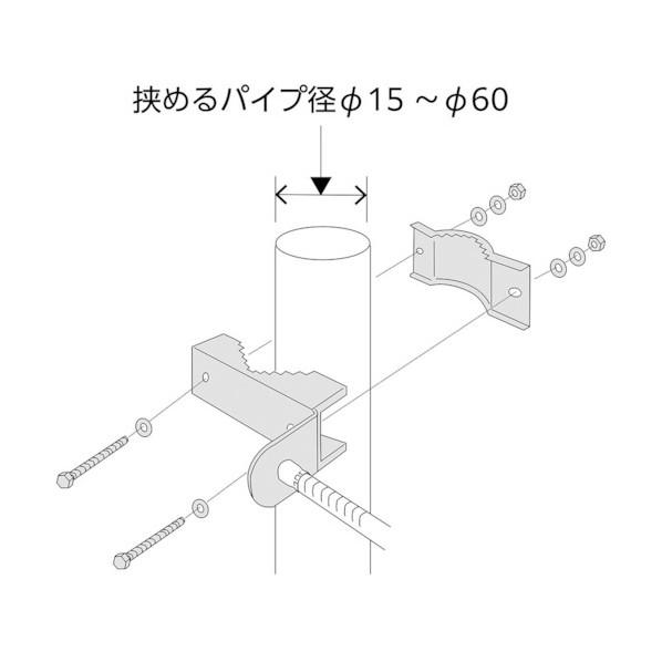 コミー スーパーオーバル(パイプ用金具付) 680 x 330 mm SF68TP 1台の画像