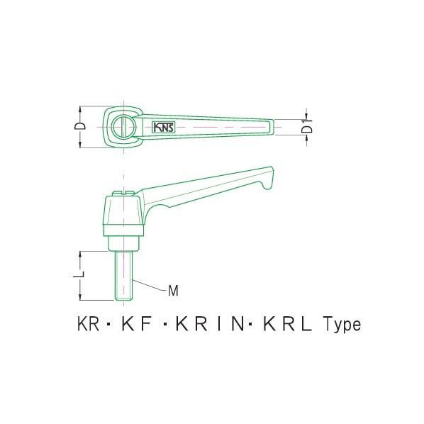 MIYOSHI クランプレバー KRIN-1/4X20-B｜diy-tool｜02