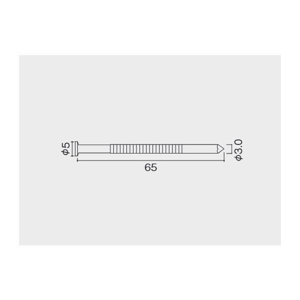ケイミュー ソリド タイプMラップ リング釘65（脳天釘打ち用） B8765R400 1袋 : DIY FACTORY ONLINE SHOP ...