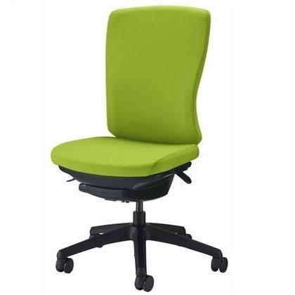 バーサル オフィスチェアー アップルグリーン 奥555〜605mm×幅640mm×高942〜1032mm No.3525F-K