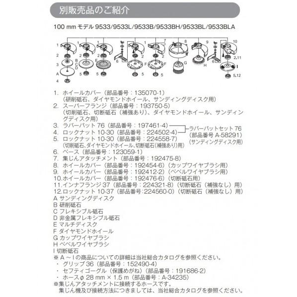 ディスクグラインダ 青 【Pointing】 9533BH