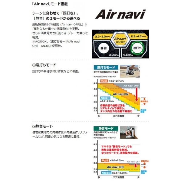 マキタ エアコンプレッサ(50/60Hz共用) AC500XLN｜diy-tool｜04