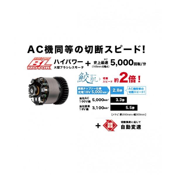 マキタ（makita） 18V 充電式 マルノコ アルミベース フルセット 鮫肌 