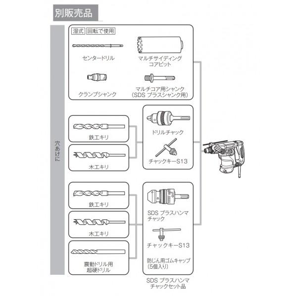 マキタ ハンマドリル SDSプラスシャンク 青 30mm HR3011FC｜diy-tool｜08