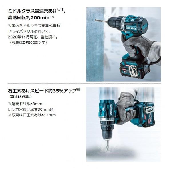 マキタ 40V 充電式 震動ドライバドリル 本体のみ(バッテリ・充電器別売  