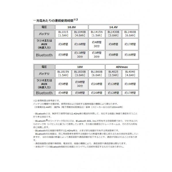 マキタ（makita） 充電式 ラジオ 本体のみ(バッテリ・充電器別売