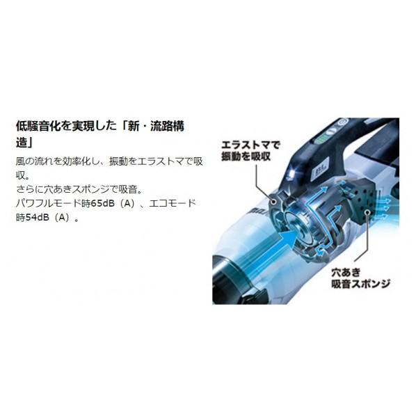 マキタ（makita） 充電式 クリーナ サイクロン一体式 本体のみ
