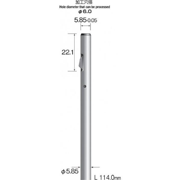 ミニモ ミニモ ストレートホールバー 超硬ブレード Φ6 KA4022 穴あけ工具 0
