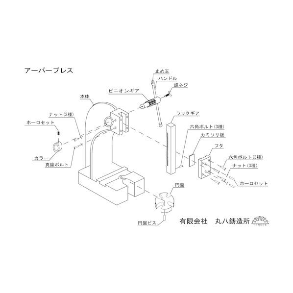 道具、工具 丸八鋳造所 アーバープレスNO．3 ABP-3