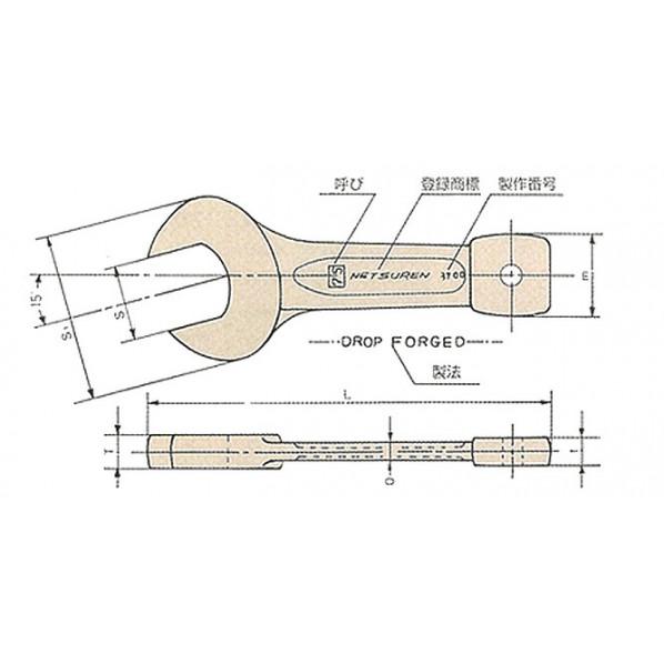 三木ネツレン 片口打撃スパナ 130MM 30835 : DIY FACTORY ONLINE SHOP - 通販 - Yahoo!ショッピング
