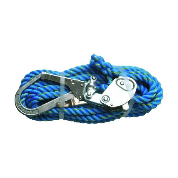 まつうら工業 青色ニューテトロン水平親綱(緊張器付) 青 16mm×15m NEW-TETORON-WF1615BLUE 1個の画像