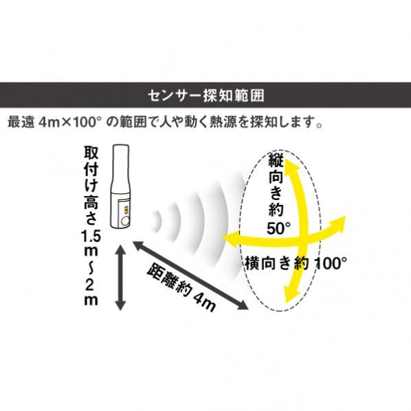 ムサシ センサー付きどこでも懐中電灯 ASL-037｜diy-tool｜11