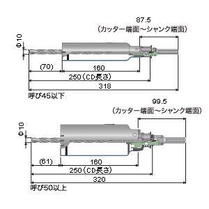 ミヤナガ ALC用コアドリル/ポリクリックシリーズカッターのみ 80mm PCALC80C｜diy-tool｜03