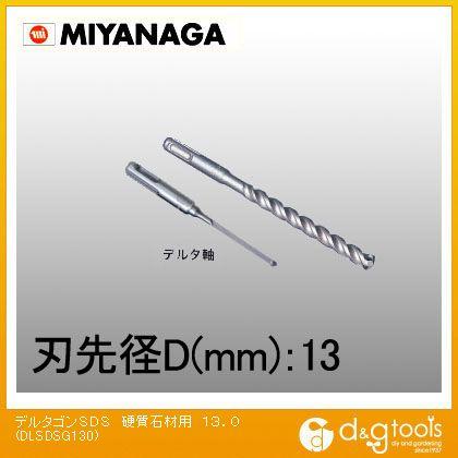 ミヤナガ デルタゴンビットSDS-プラス硬質石材用 返品不可 良質 DLSDSG130