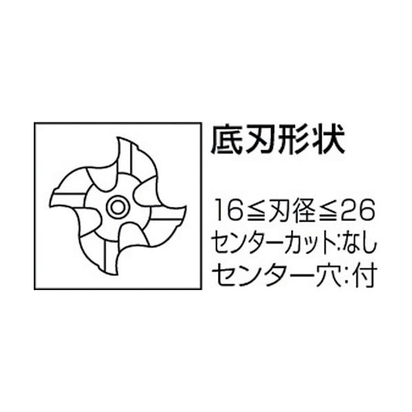 ミツビシマテリアル 4枚刃 ハイススクエアラフィングエンドミルミディアム刃長(M)20mm MRD2000_1