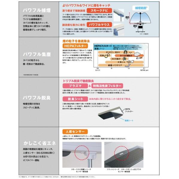 ＩＤ：Ｇ328266　分煙機　スモークダッシュ　ＢＳ　Ｃ－１３Ｃ 三菱電機（MITSUBISHI ELECTRIC） 喫煙用集塵・脱臭機 スモーク