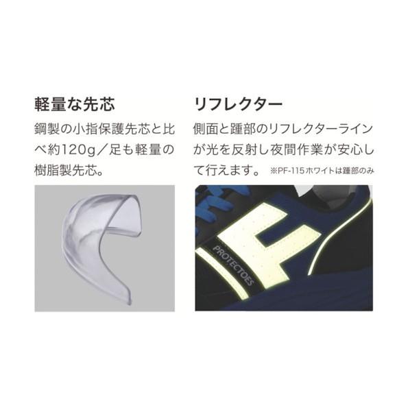 ミドリ安全 小指保護先芯入りスニーカー（ひもタイプ）PF