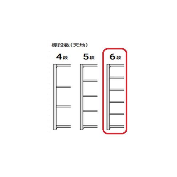 明興関包スチール 軽中量ボルトレスラック(耐荷重150(kg/段)/アイボリー/6段/連結/SR） アイボリー SR15-8460-6R 1台_4