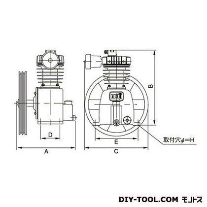 明治機械製作所 圧縮機本体 幅×奥行:286×263mm GNO-1C