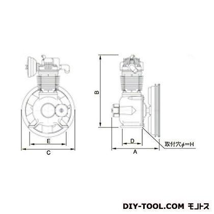 明治機械製作所 オイルフリー圧縮機本体 幅×奥行:289×270mm BFOP-08