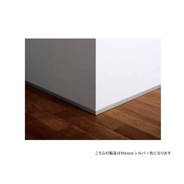 森田アルミ工業 albase 極小アルミ巾木 直線部材L1800 ブラック 12×16.9×1800(mm) AL18TB 1ケースの画像