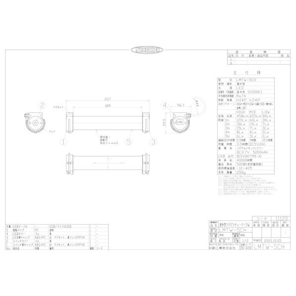日動工業 防雨型マグピタチューバー5W LMTW-5CH : DIY FACTORY