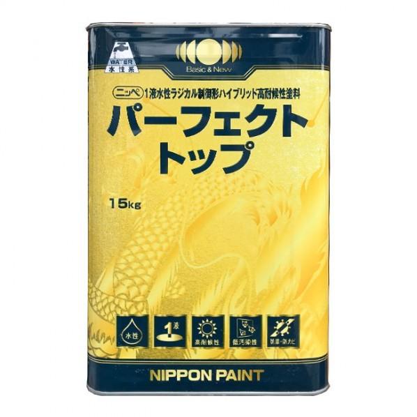 日本ペイント パーフェクトトップ ホワイト 15kg 1缶 遮熱塗料、断熱塗料