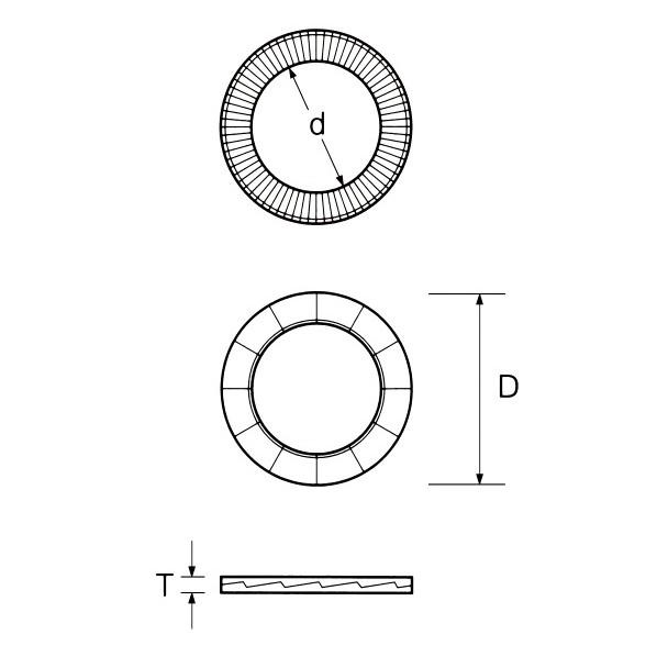 ※法人専用品※ノルトロック ノルトロック・ワッシャー(クロムフリー) NL10DP 1組｜diy-tool｜02