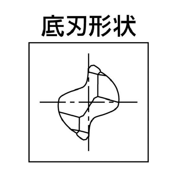 ピカール 超硬エンドミルWXスーパーコート（高精度ブルノーズ） 3101057 WXS-CPR-1XR0.3X3X6(3101057) 1点_1