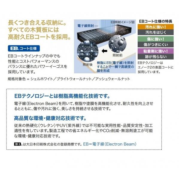 シューズクローク収納 ウォールゼット エノーク2 D3TYPE 6尺 I型 ブライトウォールナット 奥行300mm 【ある】 AF001007IJ