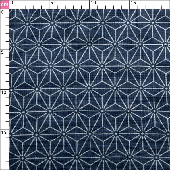 日本紐釦貿易(Nippon Chuko) 日本紐釦貿易 和風モダン柄生地 麻の葉柄 巾110cm×10m切売カット KP7090-1-10M 10mの画像