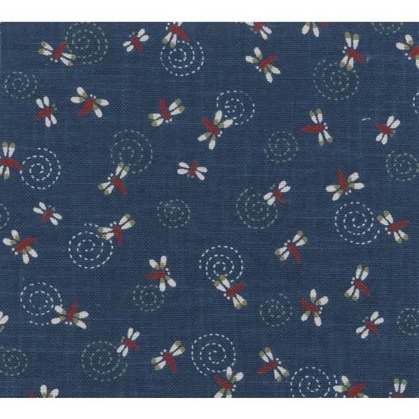 日本紐釦貿易(Nippon Chuko) 日本紐釦貿易 和風モダン柄生地 とんぼ柄 巾110cm×10m切売カット KP7090-111-10M 10mの画像