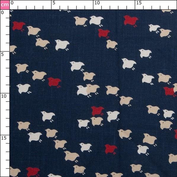 日本紐釦貿易(Nippon Chuko) 日本紐釦貿易 和風モダン柄生地 千鳥柄 巾110cm×10m切売カット KP7090-135-10M 10mの画像