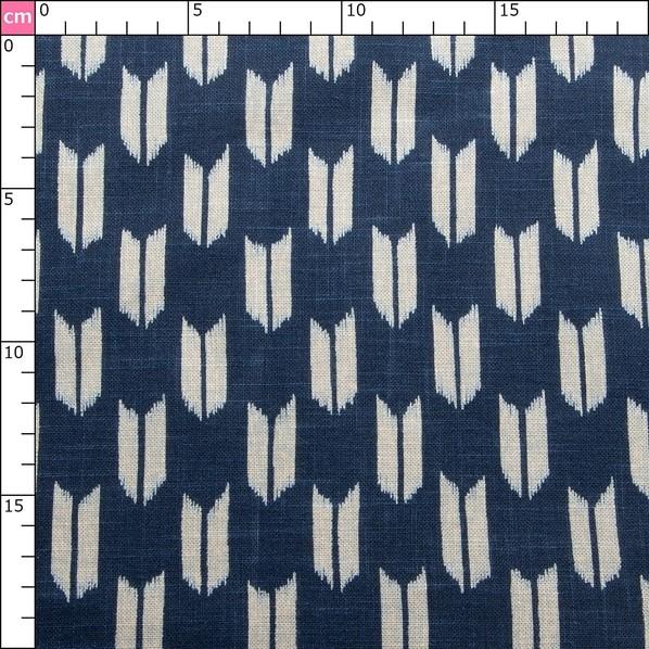 日本紐釦貿易(Nippon Chuko) 日本紐釦貿易 和風モダン柄生地 矢絣文様柄 巾110cm×10m切売カット KP7090-18-10M 10mの画像