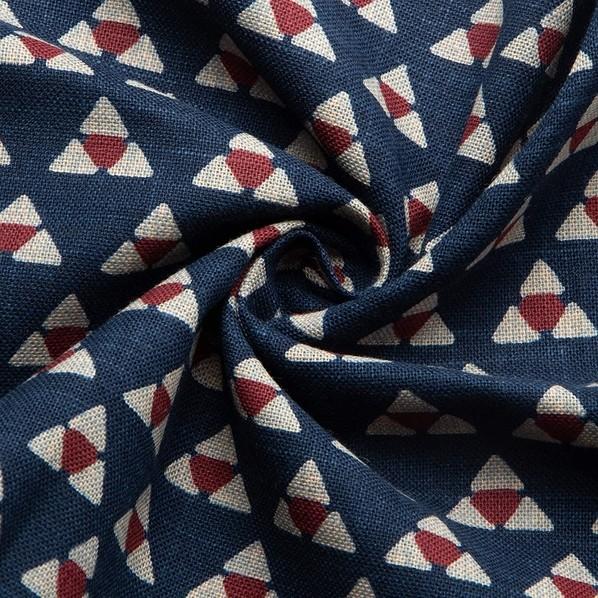 日本紐釦貿易(Nippon Chuko) 日本紐釦貿易 和風モダン柄生地 三つうろこ柄 巾110cm×10m切売カット KP7090-39-10M 10mの画像