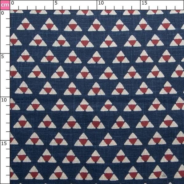 日本紐釦貿易(Nippon Chuko) 日本紐釦貿易 和風モダン柄生地 三つうろこ柄 巾110cm×10m切売カット KP7090-39-10M 10mの画像