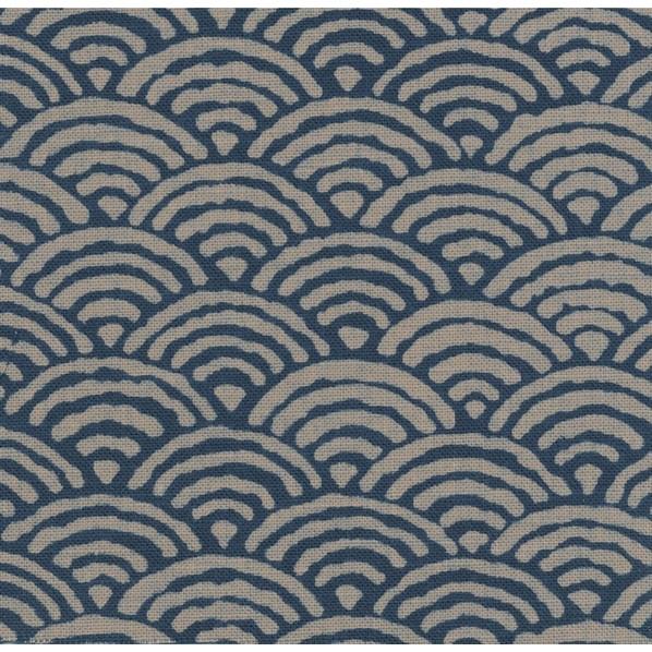 日本紐釦貿易(Nippon Chuko) 日本紐釦貿易 和風モダン柄生地 青海波柄 巾110cm×10m切売カット KP7090-4-10M 10mの画像
