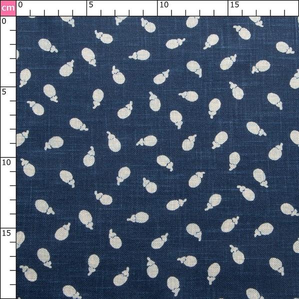 日本紐釦貿易(Nippon Chuko) 日本紐釦貿易 和風モダン柄生地 なす柄 巾110cm×10m切売カット KP7090-42-10M 10mの画像