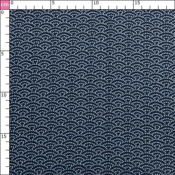 日本紐釦貿易(Nippon Chuko) 日本紐釦貿易 和風モダン柄生地 青海波柄 巾110cm×10m切売カット KP7090-44-10M 10mの画像