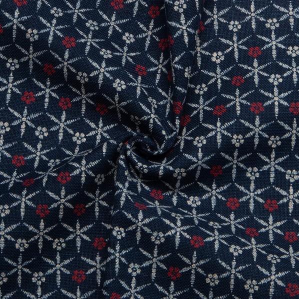 日本紐釦貿易(Nippon Chuko) 日本紐釦貿易 和風モダン柄生地 花菱柄 巾110cm×10m切売カット KP7090-52-10M 10mの画像