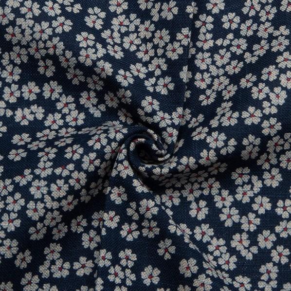 日本紐釦貿易(Nippon Chuko) 日本紐釦貿易 和風モダン柄生地 花菱柄 巾110cm×10m切売カット KP7090-54-10M 10mの画像
