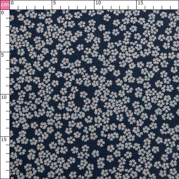 日本紐釦貿易(Nippon Chuko) 日本紐釦貿易 和風モダン柄生地 花菱柄 巾110cm×10m切売カット KP7090-54-10M 10mの画像