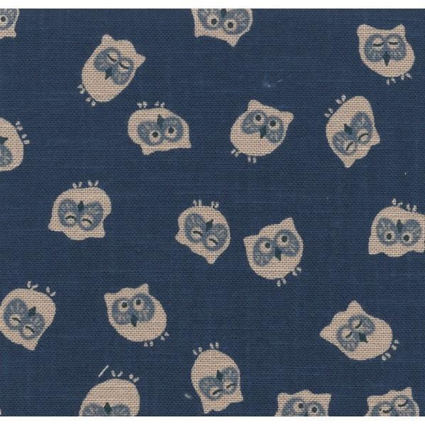 日本紐釦貿易(Nippon Chuko) 日本紐釦貿易 和風モダン柄生地 ふくろう柄 巾110cm×10m切売カット KP7090-91-10M 10mの画像