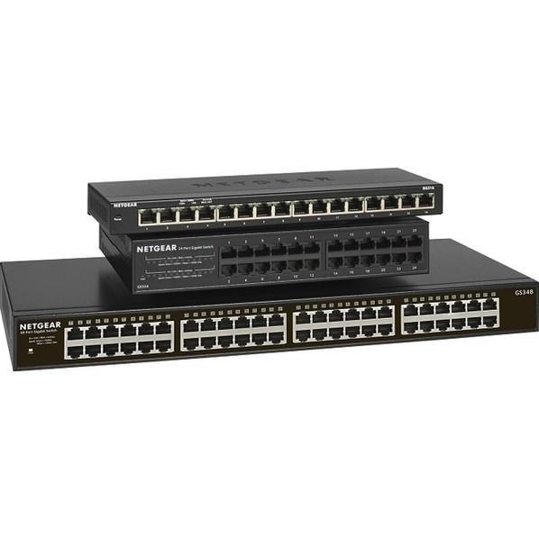 Netgear GS348 ギガビット48ポートアンマネージスイッチ ブラック